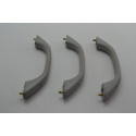 Kit 3 Puxador Alça Teto Pqp Honda Fit 2007 Original Cinza
