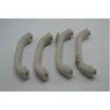 Kit 4 Puxador Alça Teto Pqp Jeep Compass 2013 Original Cinza