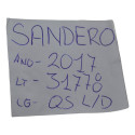 Quebra Sol Lado Direito Passageiro Sandero 2017 Origina