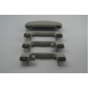 Kit 3 Alça Teto Pqp C/porta Oculos Gm Cruze 2012 Original Cinza-escuro