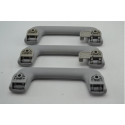 Kit 3 Puxador Alça Teto Pqp Chery Tiggo 7 2022 Original Cinza