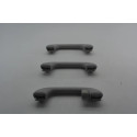 Kit 3 Apoio Alça Teto Pqp Hyundai I30 2007 A 2012 Original Cinza