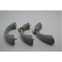 Kit 3 Puxador Alça Pqp Toyota Rav-4 2001 Original Cinza