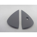 Par Moldura Acabamento Lateral Painel Vw T-cross Original Preto
