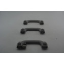 Kit 3 Apoio Alça Teto Pqp Hyundai I30 2007 A 2012 Original Cinza