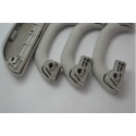 Kit 3 Alça Teto Pqp C/porta Oculos Vw Polo 2009 Original Cinza