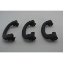 3 Kit Alça Teto Pqp Fiat Pulse Abarth 2022-2025 Original Preto
