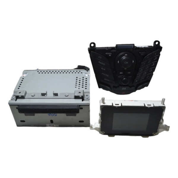 Kit Rádio Visor Aparelho Som Bluetooth Ford Fiesta Original