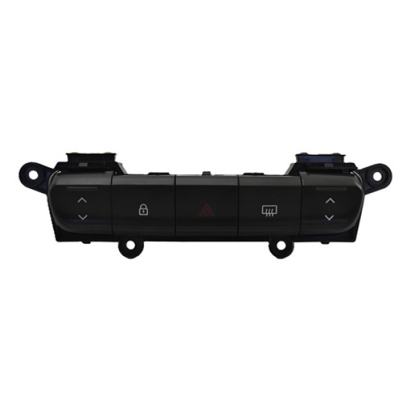 Botão Pisca Alerta Trava Desembaçador Kwid 18 A 25 Original Preto