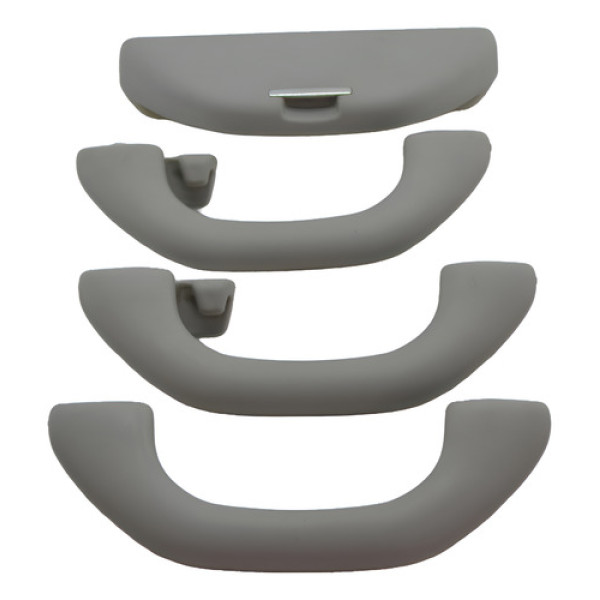 Kit 3 Alça Teto Pqp C/porta Oculos Vw Polo 2011 Original Cinza