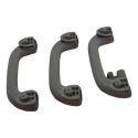Kit 3 Puxador Alça Teto Pqp I30 2012 Original Cinza-escuro