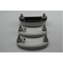 Kit 2 Pqp + Porta Oculos Fiat Punto Linea 2015 Original Cinza