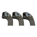 Kit 3 Puxador Alça Pqp Teto Subaru Impreza 2010 Original Cinza