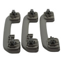 Kit Com 3 Puxador Alça Teto Pqp Citroen C4 Lounge 2014 Origi Cinza