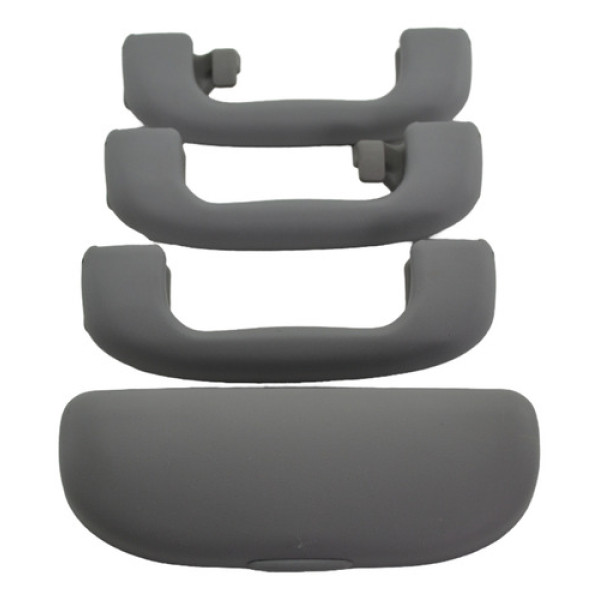 Kit 3 Puxador Alça Pqp Teto Porta Oculos Tracker 2018 Origin Cinza