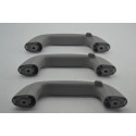 Kit Com 3 Puxador Alça Teto Pqp Toyota Etios 2016 Original Cinza-escuro
