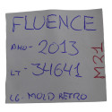 Moldura Espelho Retrovisor Interno Fluence 2013 Original