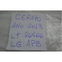 Apoio Braço Couro Console Central Kia Cerato 2013 Original Preto