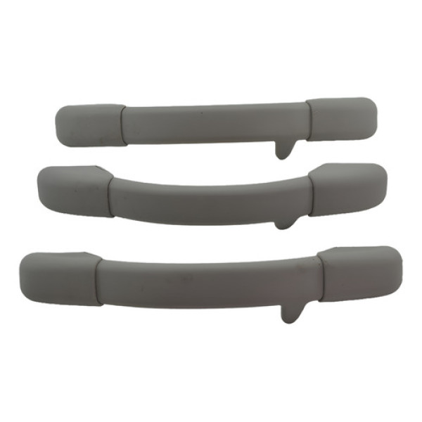 Kit Com 3 Puxador Alça Pqp Teto Peugeot 207 2011 Original Bege