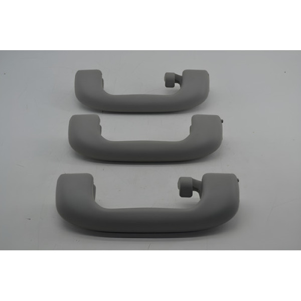 Kit Com 3 Puxador Alça Teto Pqp Gm Agile 2011 Original Cinza-escuro