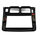Moldura Difusor Radio Central Painel Pajero Tr4 2012 Origina Preto Com Acabamento Prateado/escovado