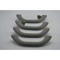 Kit 4 Puxador Alça Teto Pqp Audi A3 2003 Original Cinza