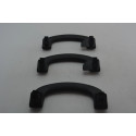 3 Kit Alça Teto Pqp Fiat Pulse Abarth 2022-2025 Original Preto