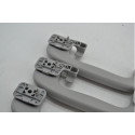 Kit 3 Puxador Alça Teto Pqp Chevrolet Vectra 2010 Original  Cinza