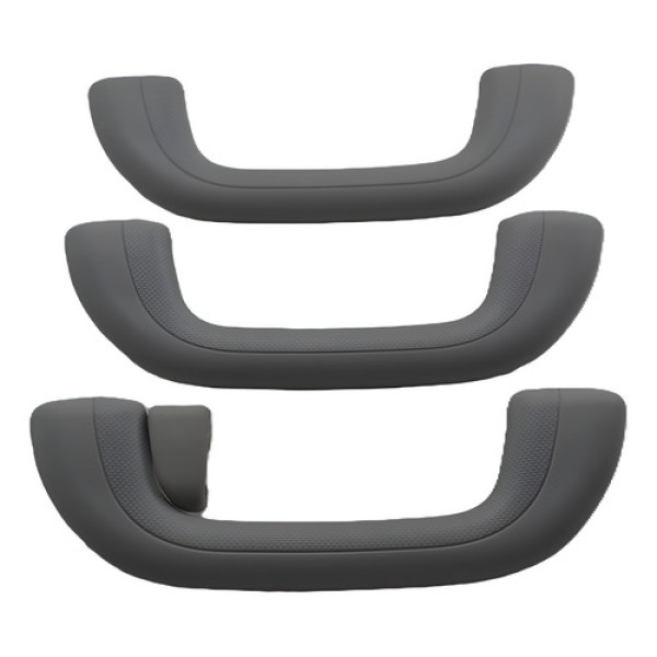 Kit Com 3 Puxador Alça Teto Pqp I30 2010 Original Cinza-escuro