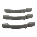 Kit 3 Puxador Alça Teto Pqp Citroen C3 2015 Original Cinza