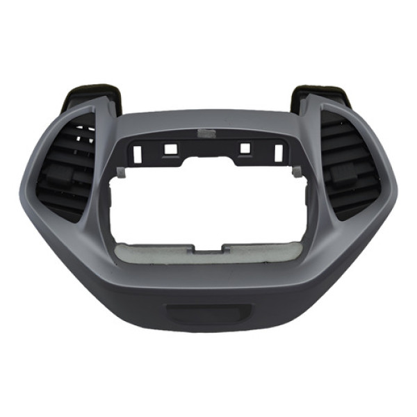 Moldura Radio Central Painel Com Difusor Ford Ka 2021 Origin Prateado