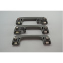 Kit Com 3 Puxador Alça Teto Pqp Audi A3 2020 Original Cinza-escuro