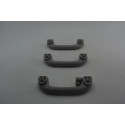 Kit 3 Apoio Alça Teto Pqp Hyundai I30 2007 A 2012 Original Cinza