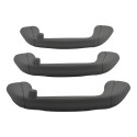 Kit Com 3 Puxador Alça Teto Pqp Toyota Etios 2016 Original Cinza-escuro