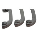 Kit 3 Puxador Alça Teto Pqp I30 2012 Original Cinza-escuro