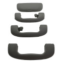 Kit Com 3 Alça Teto Pqp + Porta Oculos Gm Tracker 2014 Orig Cinza-escuro