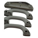 Kit 3 Alça Teto Pqp C/porta Oculos Vw Polo 2011 Original Cinza
