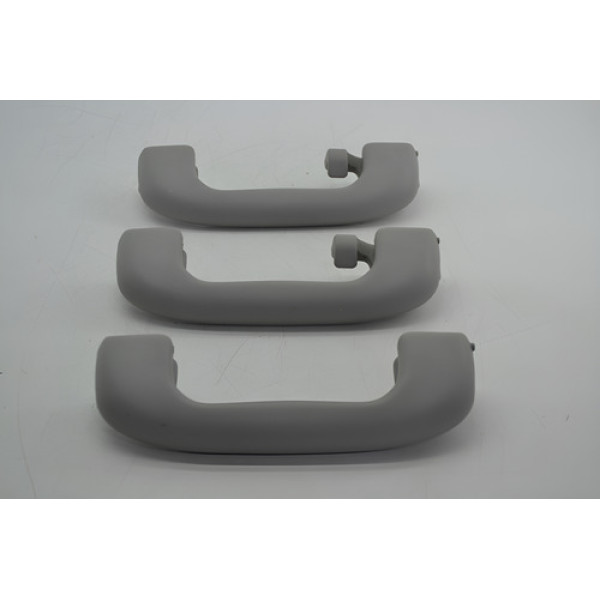 Kit Com 3 Puxador Alça Teto Pqp Gm Agile 2011 Original Cinza-escuro