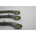 Kit 3 Puxador Alça Pqp Toyota Rav-4 2001 Original Cinza