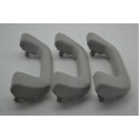 Kit Com 3 Puxador Alça Teto Pqp Honda City 2010 Original Cinza-escuro