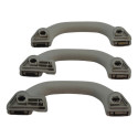 Kit 3 Puxador Alça Teto Pqp Vw Golf 2010 Bora Original Cinza