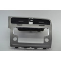 Moldura Radio Central Painel C/difusor Vw Golf Mk7 Original Prateado