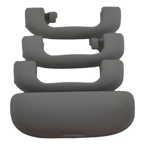 Kit 3 Puxador Alça Pqp Teto Porta Oculos Tracker 2017 Origin Cinza