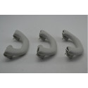 Kit Com 3 Puxador Alça Teto Pqp Vw Polo 2002 Original Cinza