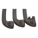 Kit Com 3 Puxador Alça Teto Pqp Ix35 2012 Original Cinza-escuro