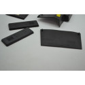 Kit 5 Acabamento Borracha Proteção Peugeot 307 2009 2010 Preto
