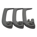 Kit 3 Puxador Alça Teto Pqp I30 2009 A 2012 Original Cinza