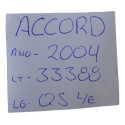 Quebra Sol Esquerdo Motorista Honda Accord 2004  Original