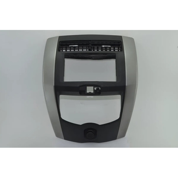 Moldura Radio Difusor Central Livina X-gear 2009-2014 Origin Prateado