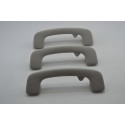 Kit 3 Puxador Pqp Alça Teto Com Cabide Citroen C4 Original Cinza